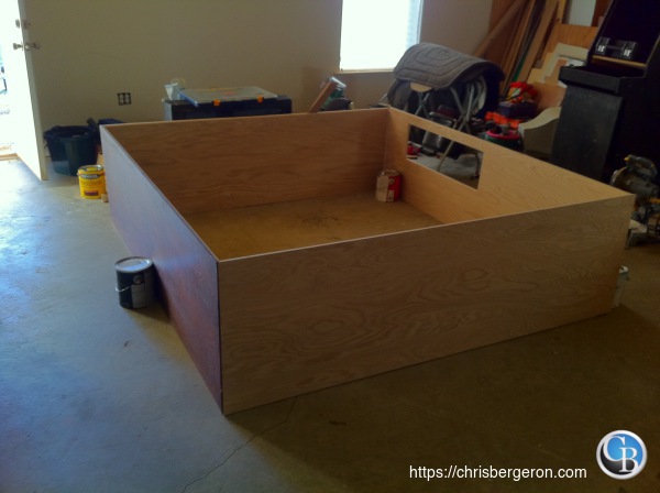 The bed frame dry fit together