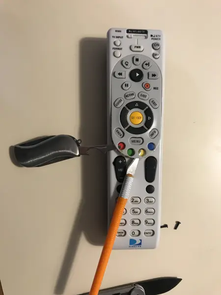 Photo of a Directv remote. Directv Remote