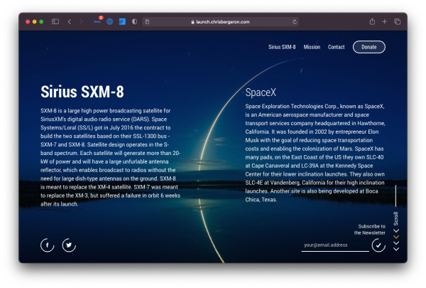 Mission Detail Page Mission Detail Page