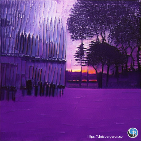 a sunset with knives "a sunset with knives"