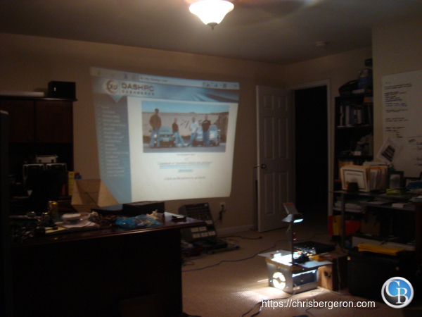 Overhead Projector with an old laptop computer Overhead Projector with an old Laptop