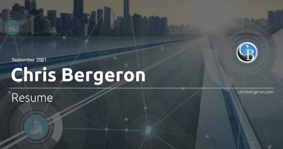 Chris Bergeron 39 s Resume - Cb Cover Resume 