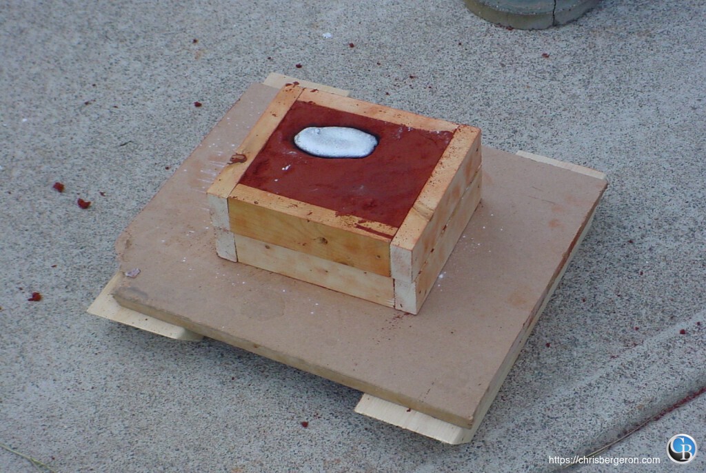 A casting after pouring